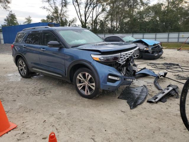 1FM5K8HC0LGB61209 - 2020 FORD EXPLORER PLATINUM BLUE photo 4