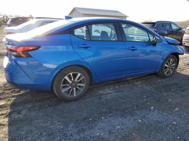 3N1CN8EV1ML839328 - 2021 NISSAN VERSA SV BLUE photo 3