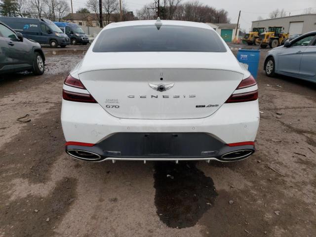 KMTG54TE5NU097860 - 2022 GENESIS G70 BASE WHITE photo 6