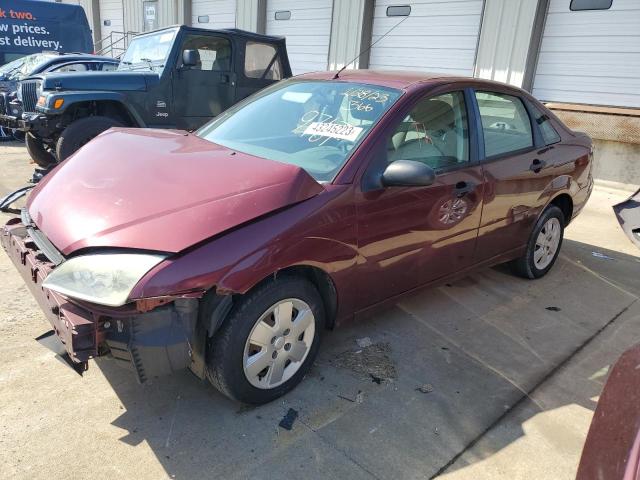 1FAHP34N87W136623 - 2007 FORD FOCUS ZX4 BURGUNDY photo 1