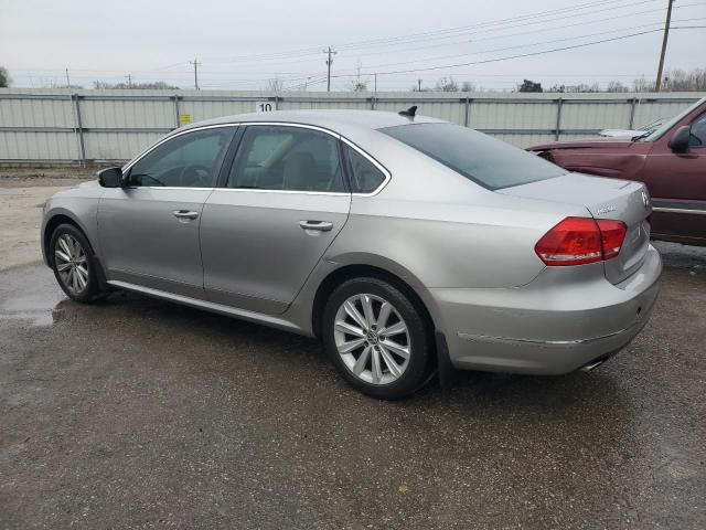 1VWCH7A37DC079448 - 2013 VOLKSWAGEN PASSAT SEL SILVER photo 2