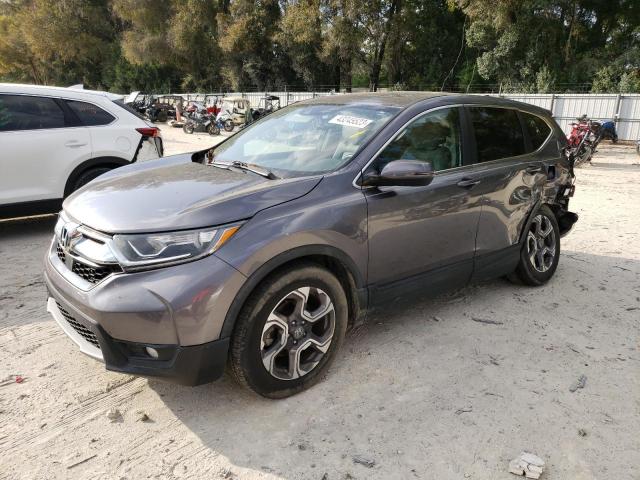 7FARW1H8XJE031205 - 2018 HONDA CR-V EXL GRAY photo 1