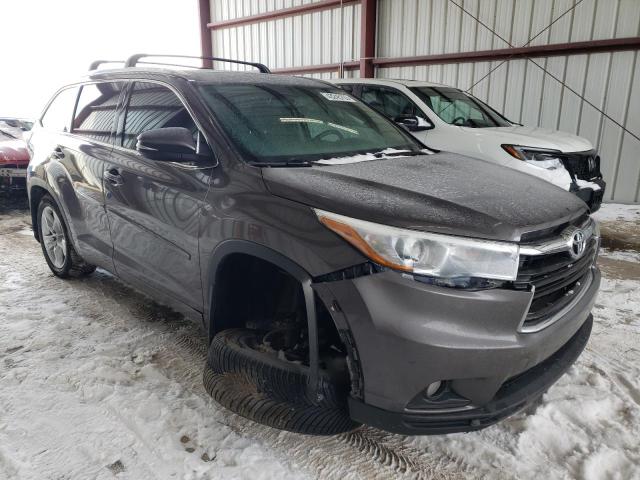 5TDDKRFH7FS167958 - 2015 TOYOTA HIGHLANDER LIMITED CHARCOAL photo 4