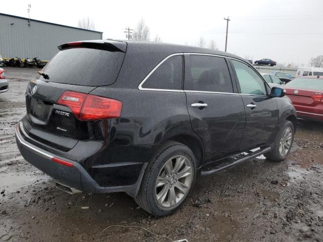 2HNYD2H54BH528913 - 2011 ACURA MDX ADVANCE BLACK photo 3