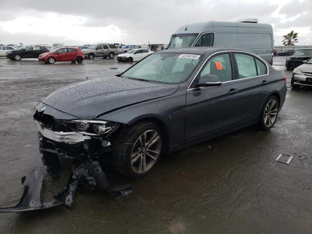 WBA8E1C5XJA755991 - 2018 BMW 330E GRAY photo 1