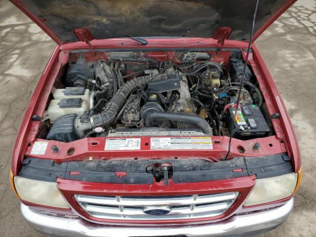 1FTYR10C01PA54741 - 2001 FORD RANGER BURGUNDY photo 11