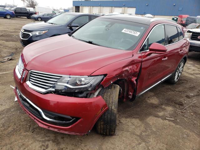 2LMTJ8LP4GBL61466 - 2016 LINCOLN MKX RESERVE წითელი ფოტო 1