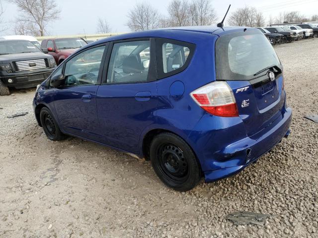 JHMGE88289S058720 - 2009 HONDA FIT BLUE photo 2