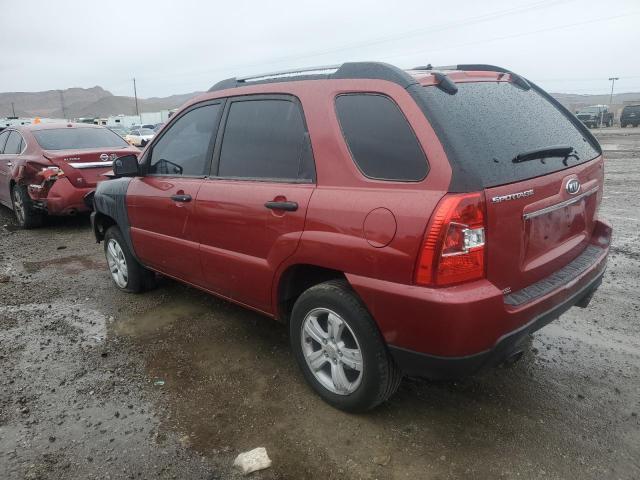 KNDJF724097574355 - 2009 KIA SPORTAGE LX MAROON photo 2