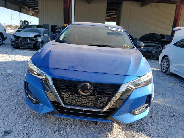 3N1AB8DV0NY285933 - 2022 NISSAN SENTRA SR BLUE photo 5