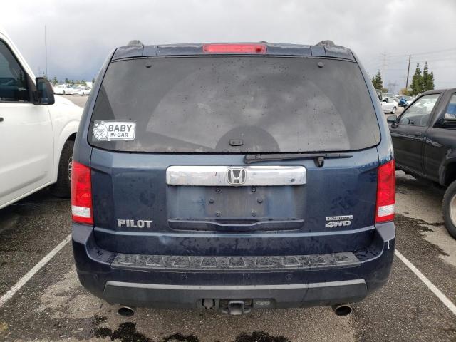 5FNYF48969B035989 - 2009 HONDA PILOT TOURING BLUE photo 6