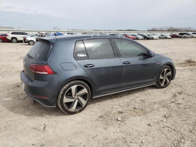 3VW5T7AU6KM029409 - 2019 VOLKSWAGEN GTI S GRAY photo 3