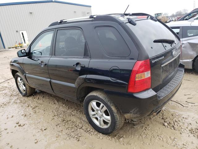 KNDJE723677434088 - 2007 KIA SPORTAGE EX BLACK photo 2