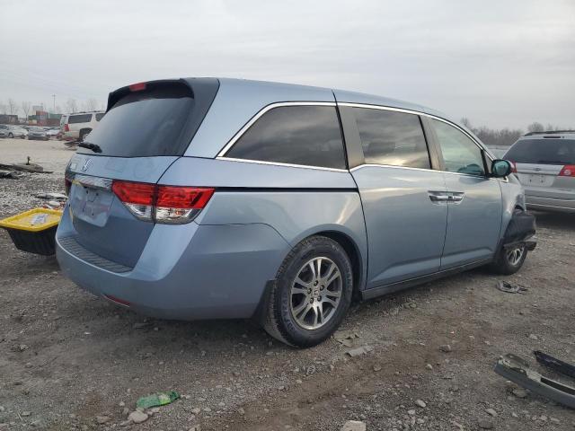 5FNRL5H65EB066850 - 2014 HONDA ODYSSEY EXL BLUE photo 3