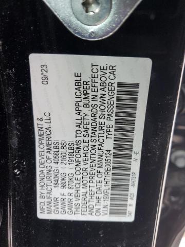 19XFL1H71RE005124 - 2024 HONDA CIVIC EXL შავი ფოტო 13