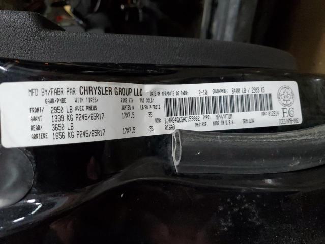 1J4RG4GK5AC153002 - 2010 JEEP COMMANDER SPORT Սև լուսանկար 13