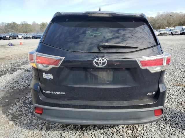 5TDKKRFH4GS147417 - 2016 TOYOTA HIGHLANDER XLE BLACK photo 6