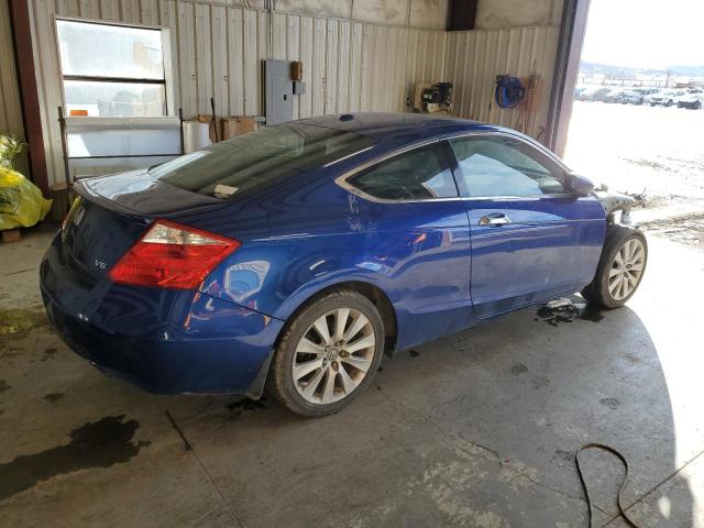 1HGCS22898A014315 - 2008 HONDA ACCORD EXL BLUE photo 3