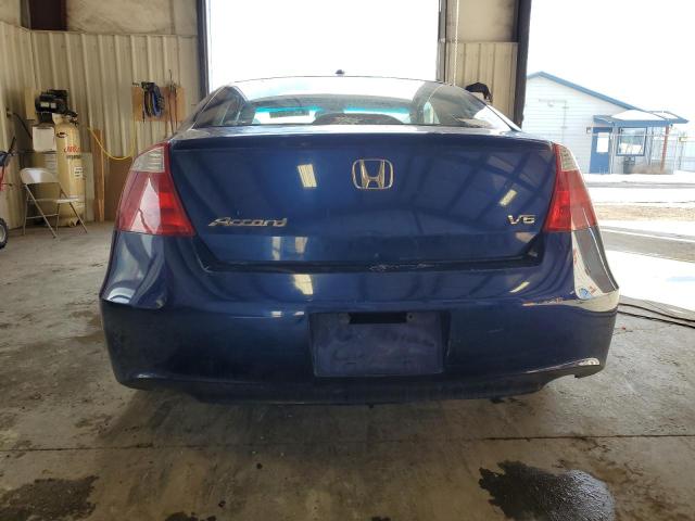 1HGCS22898A014315 - 2008 HONDA ACCORD EXL BLUE photo 6