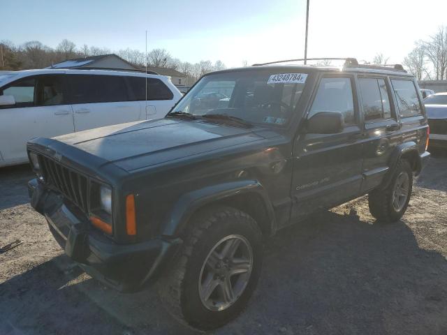 1J4FF58S5YL183556 - 2000 JEEP CHEROKEE CLASSIC GREEN photo 1