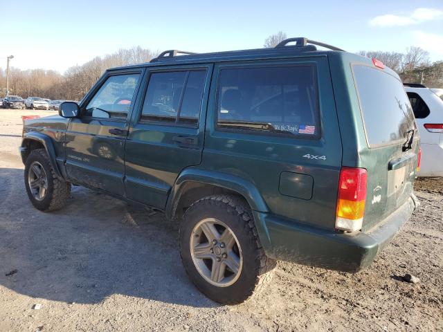 1J4FF58S5YL183556 - 2000 JEEP CHEROKEE CLASSIC GREEN photo 2