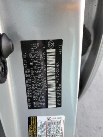 4T1BE46K37U178669 - 2007 TOYOTA CAMRY CE SILVER photo 12