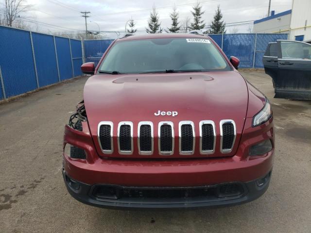 1C4PJMCS0GW180474 - 2016 JEEP CHEROKEE LATITUDE RED photo 5