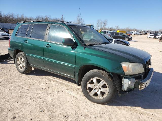 JTEGF21A510012562 - 2001 TOYOTA HIGHLANDER GREEN photo 4