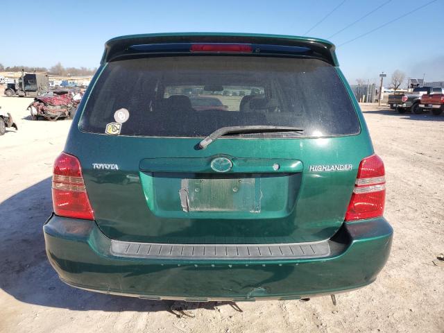 JTEGF21A510012562 - 2001 TOYOTA HIGHLANDER GREEN photo 6