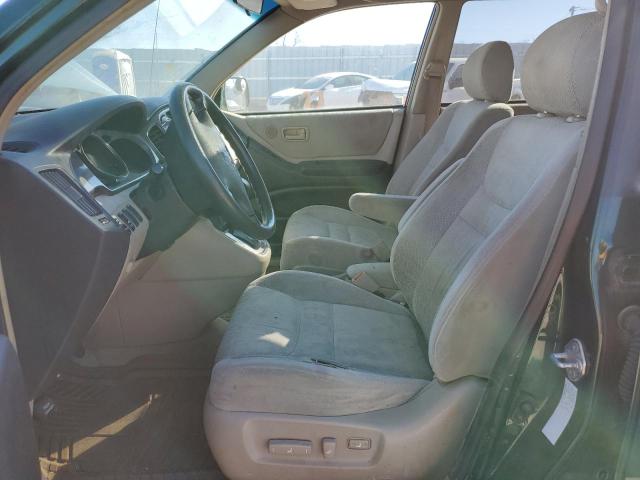 JTEGF21A510012562 - 2001 TOYOTA HIGHLANDER GREEN photo 7