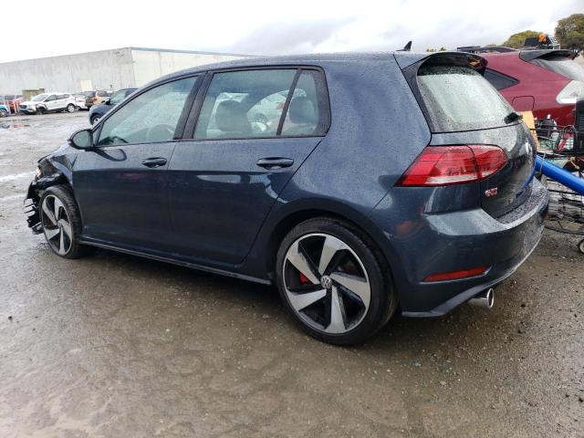 3VW6T7AU9KM028386 - 2019 VOLKSWAGEN GTI S BLUE photo 2