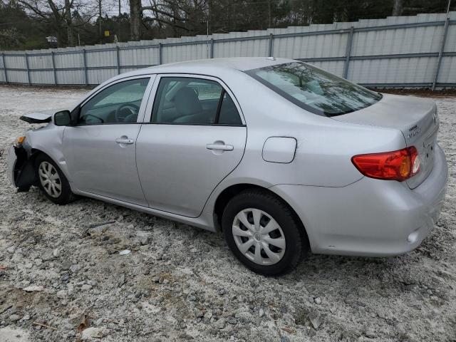 1NXBU4EE5AZ376580 - 2010 TOYOTA COROLLA BASE SILVER photo 2