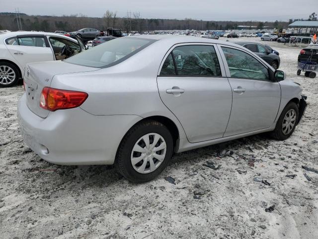 1NXBU4EE5AZ376580 - 2010 TOYOTA COROLLA BASE SILVER photo 3
