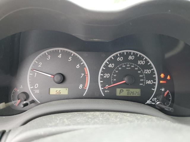 1NXBU4EE5AZ376580 - 2010 TOYOTA COROLLA BASE SILVER photo 9