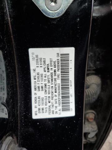 1HGCR2F36EA098602 - 2014 HONDA ACCORD LX BLACK photo 12