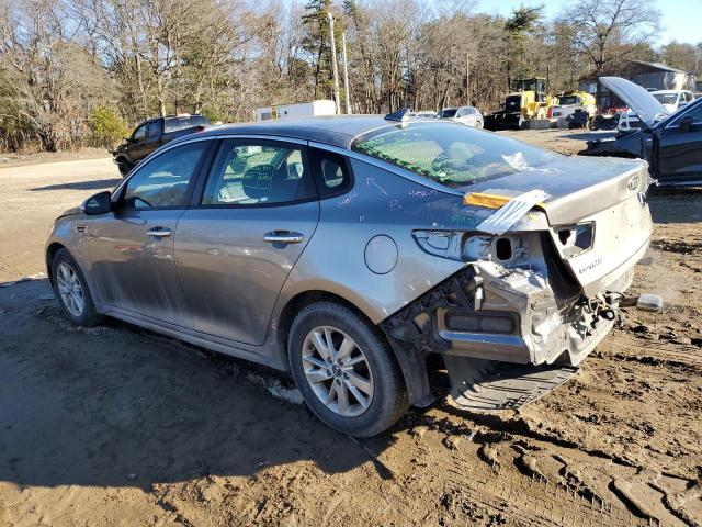 5XXGT4L38GG073676 - 2016 KIA OPTIMA LX SILVER photo 2