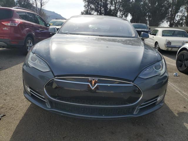 5YJSA1H10EFP32887 - 2014 TESLA MODEL S GRAY photo 5