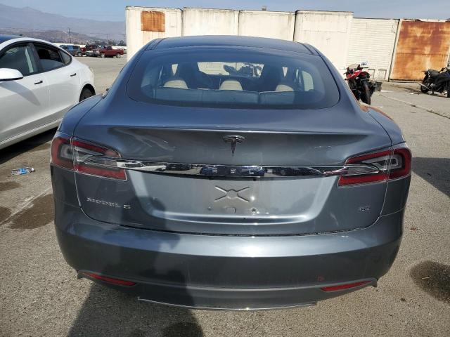 5YJSA1H10EFP32887 - 2014 TESLA MODEL S GRAY photo 6