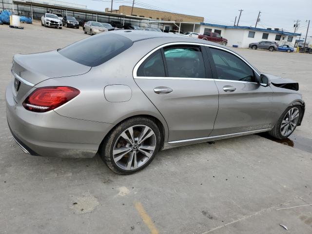 55SWF8DBXKU309321 - 2019 MERCEDES-BENZ C 300 GRAY photo 3