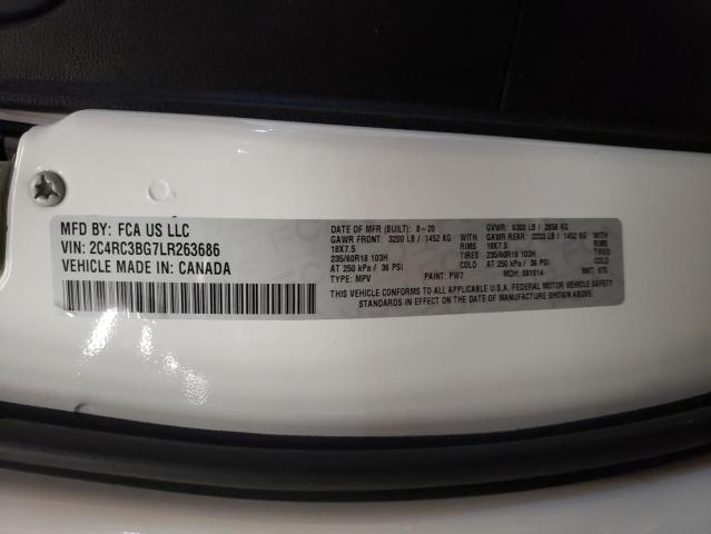 2C4RC3BG7LR263686 - 2020 CHRYSLER PACIFICA TOURING L WHITE photo 13