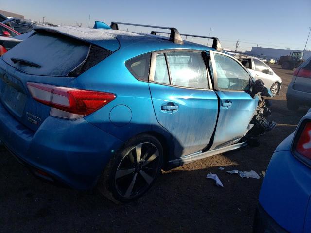 4S3GTAM69K3715693 - 2019 SUBARU IMPREZA SPORT BLUE photo 3