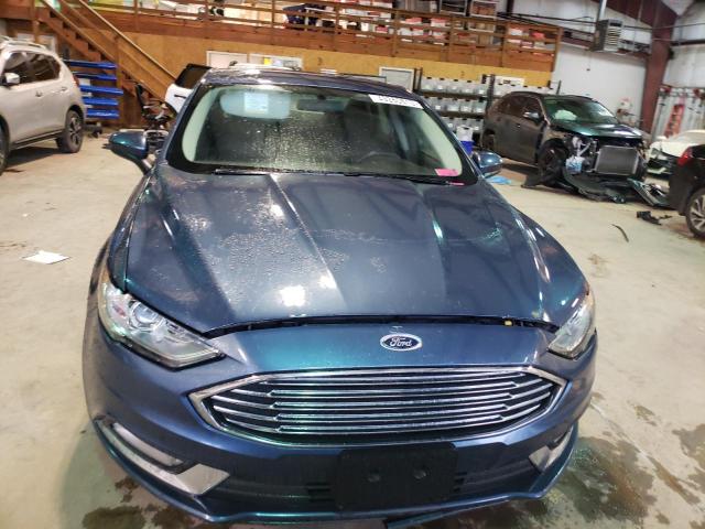 3FA6P0G70JR229262 - 2018 FORD FUSION S BLUE photo 5