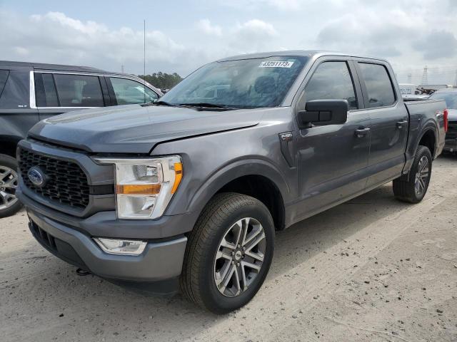 1FTEW1EP2MFA69002 - 2021 FORD F150 SUPER GRAY photo 1