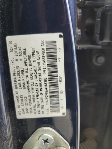 1HGCP2F89AA086388 - 2010 HONDA ACCORD EXL BLUE photo 12