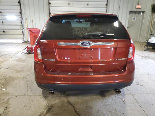 2FMDK3KCXEBA02523 - 2014 FORD EDGE LIMITED RED photo 6