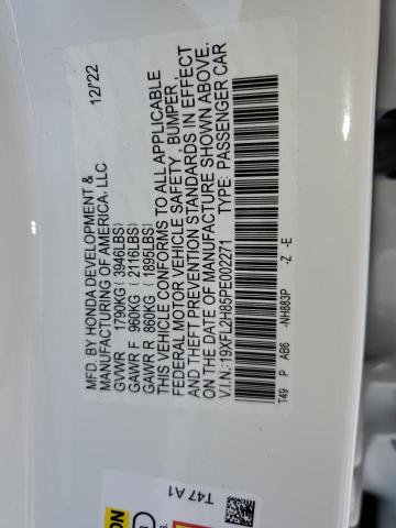 19XFL2H85PE002271 - 2023 HONDA CIVIC SPORT 白色 照片 12