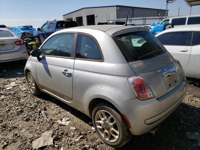 3C3CFFAR1CT277652 - 2012 FIAT 500 POP SILVER photo 2