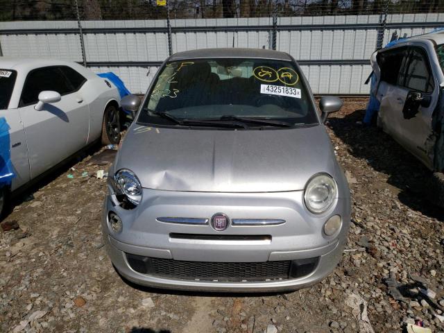 3C3CFFAR1CT277652 - 2012 FIAT 500 POP SILVER photo 5