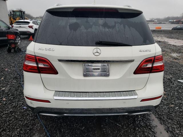 4JGDA5HB1CA058372 - 2012 MERCEDES-BENZ ML 350 4MATIC WHITE photo 6