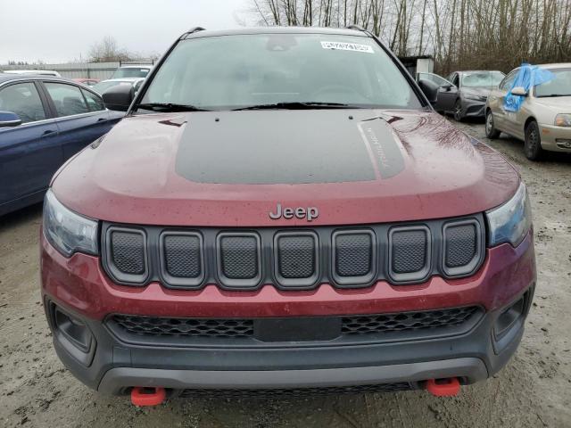 3C4NJDDB0NT151002 - 2022 JEEP COMPASS TRAILHAWK RED photo 5